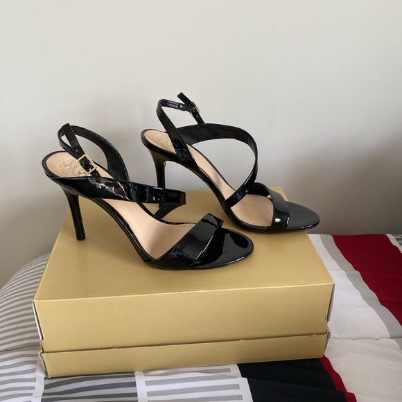 Shoes - Elegant Black Strappy Heels